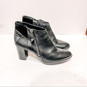Salamander Color Block Heeled Booties SZ-40/9.5